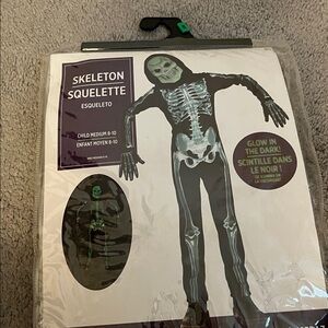 Glow in the Dark Skeleton Costume for Kids
